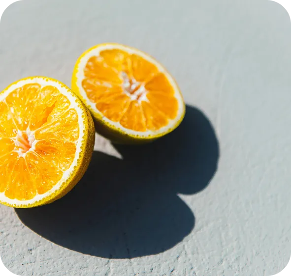 Sliced oranges