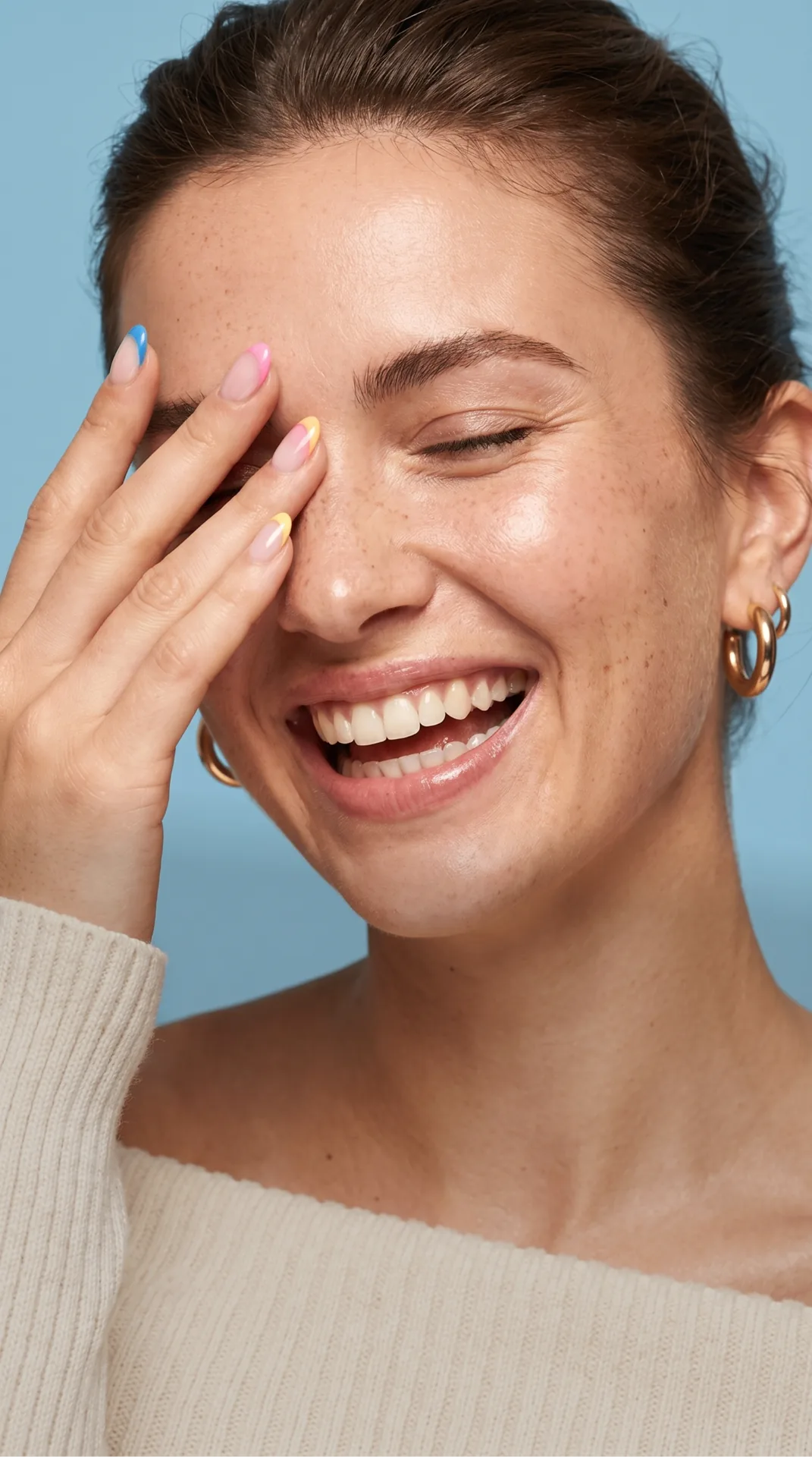 You got two readings: Facial Age and Eye Age