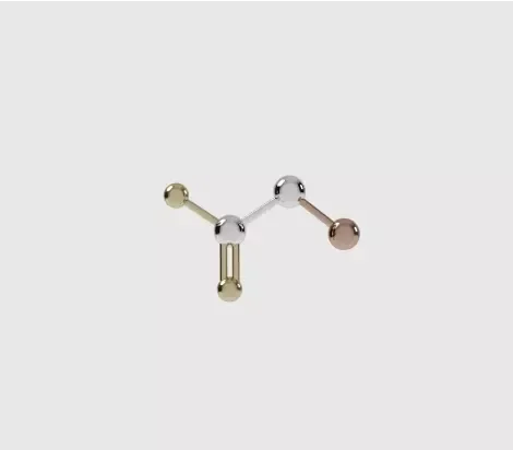 Glycine molecular illustration