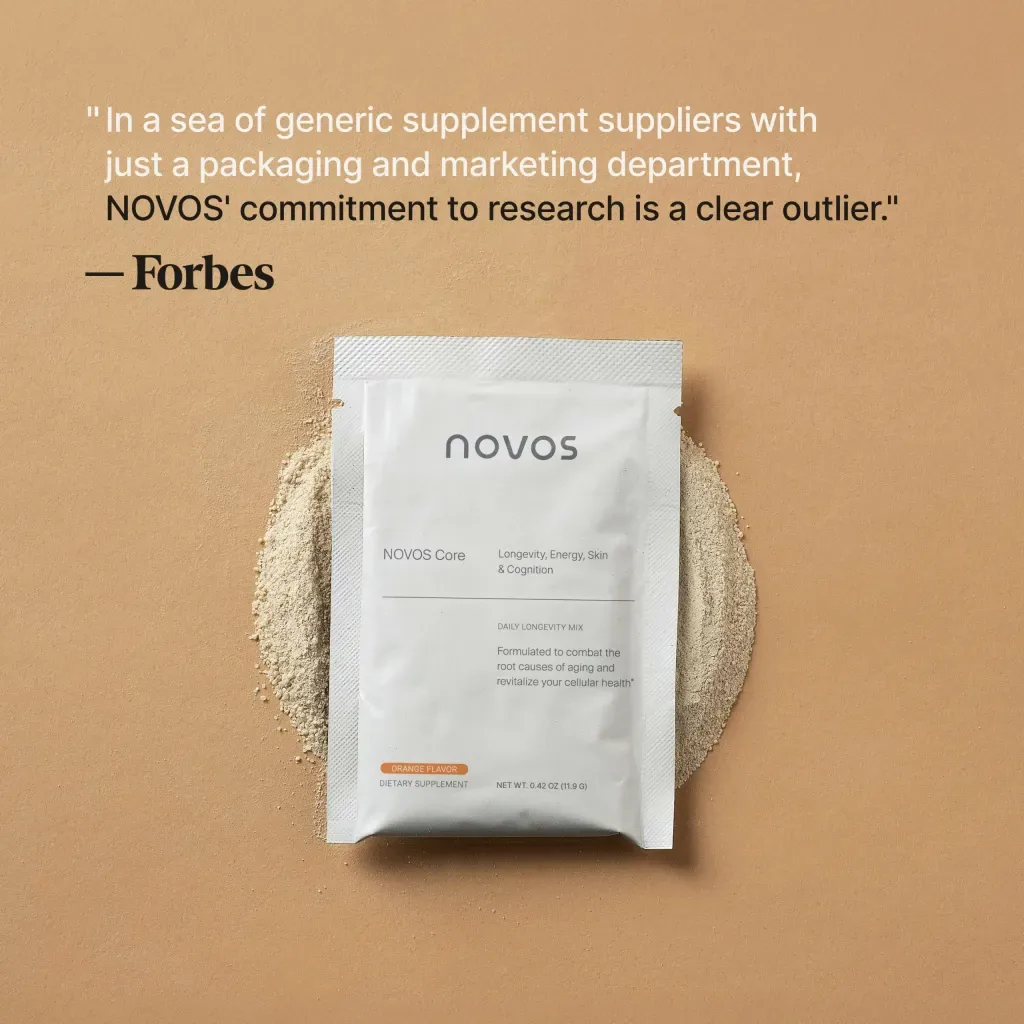 Forbes quote: In a sea of generic supplement suppliers, NOVOS' commitment to research is a clear outlier.