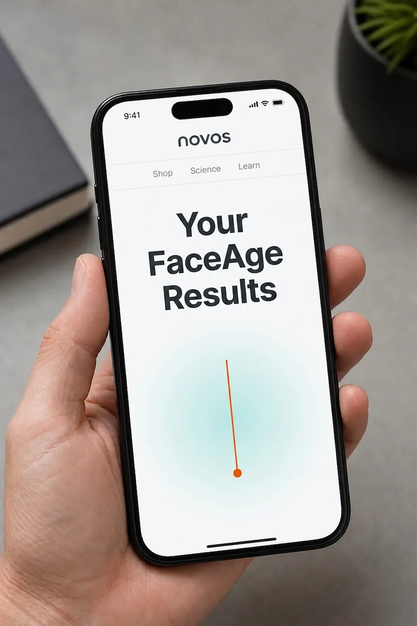 FaceAge app mockup