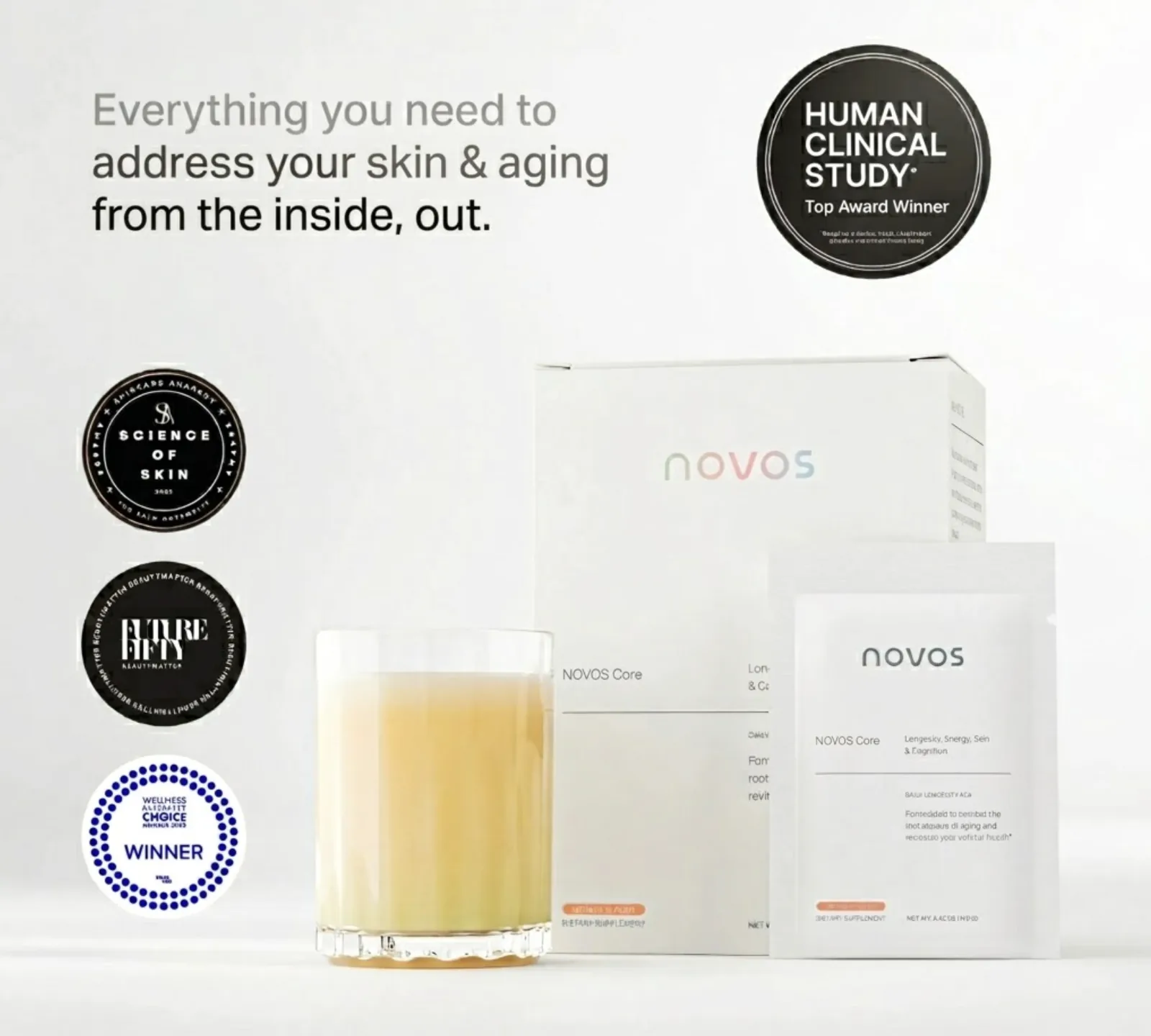 NOVOS Core box and sachet
